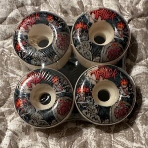 Taylor Graphic Skateboard Wheels - Red and Black